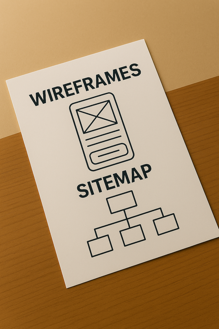 Sitemap en Wireframes